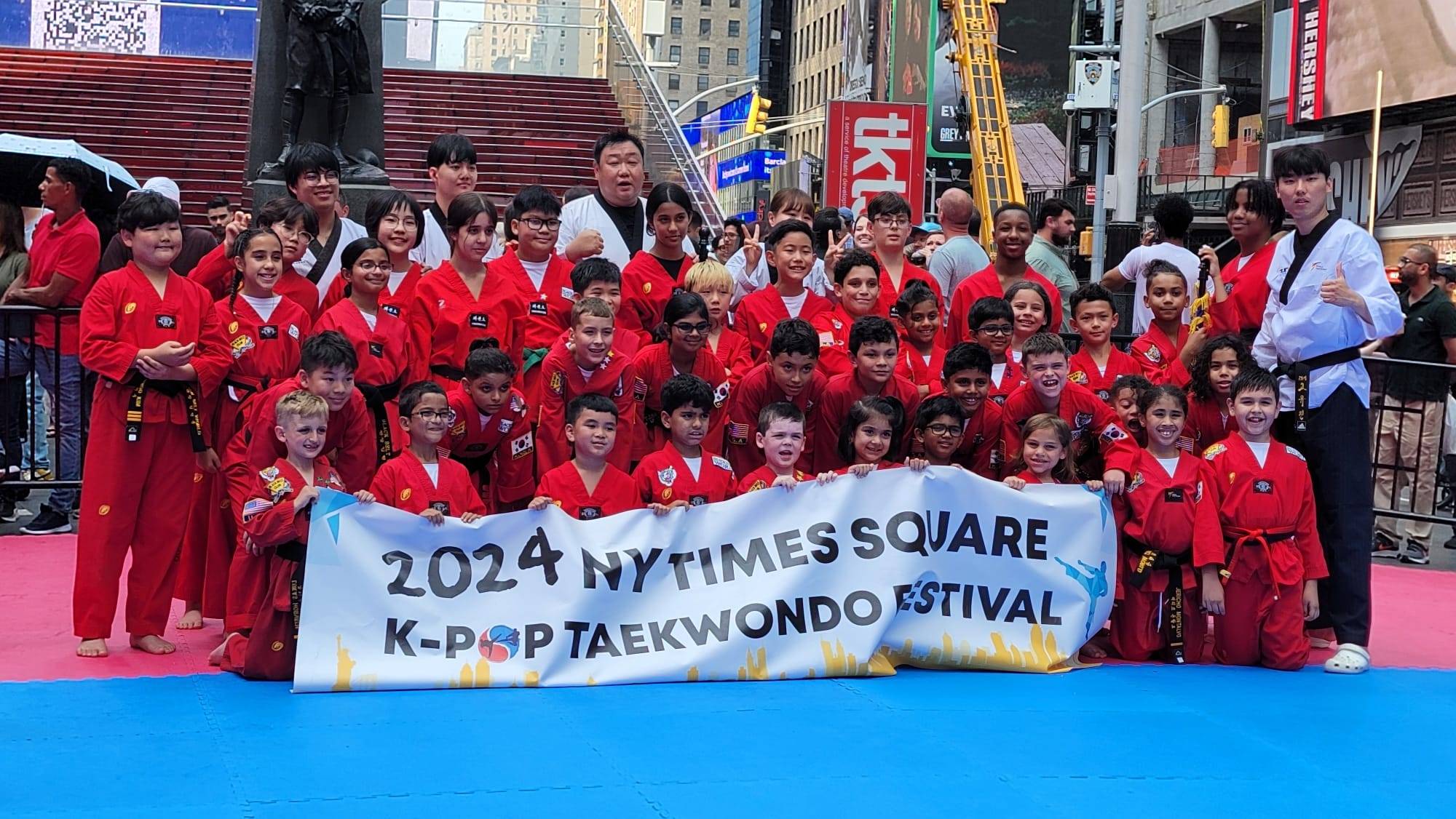 Team Black K representing Black Belt World at a tournament